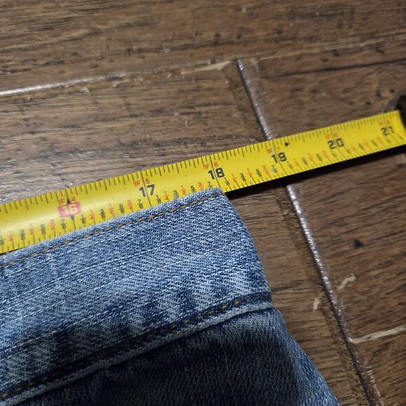 VTG Levis 569 Loose Straight Baggy Denim Y2K Jeans (36x32) 36x34 Distressed - Picture 7 of 9